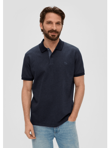 s.Oliver Polo-Shirt kurzarm in Blau