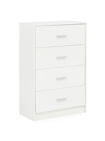 KADIMA DESIGN Hochglanz Sideboard, 4 Schubladen, modern, vielseitig, zeitloses Design