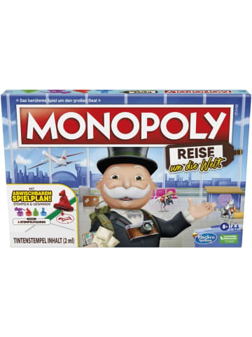 Hasbro Monopoly Reise um die Welt Brettspiel Familienspiel ab 8 Jahren
