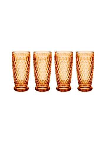 Villeroy & Boch 4er Set Longdrinkgläser Boston Coloured 400 ml in Apricot