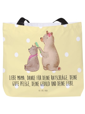 Mr. & Mrs. Panda Schultasche Bär Kind mit Spruch in Gelb Pastell