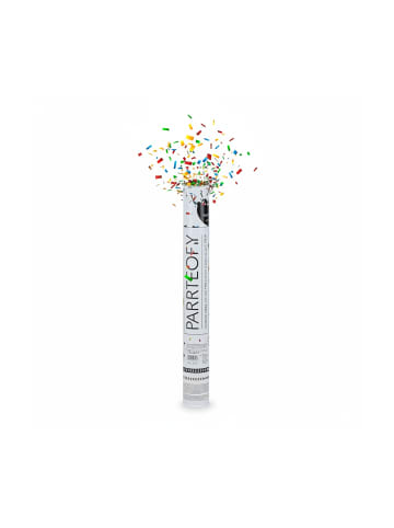relaxdays 10 x Party Popper Streifen in Bunt - 40 cm