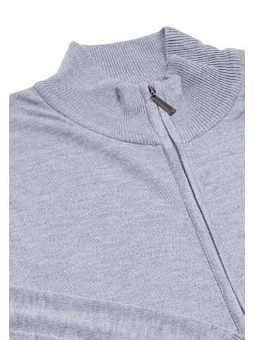 RAIDO Herren Cardigan in Hellgrau Melange