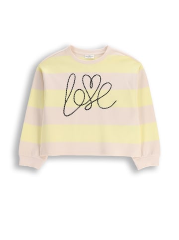 Coccodrillo Gestreiftes Sweatshirt in gelb