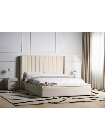 Beliani Wasserbett NOYERS in Weiß - (W) 190 x (H) 132 x (L) 247 cm