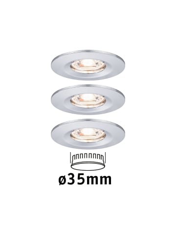 paulmann EBL Nova mini Coin rund starr IP44 LED 3x4W 310lm Chrom