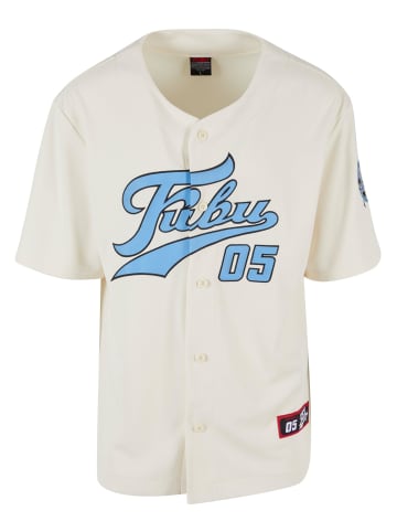 FUBU FUBU T-Shirts in creme/blue/black