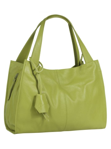 Cluty Shopper echt Leder in grün