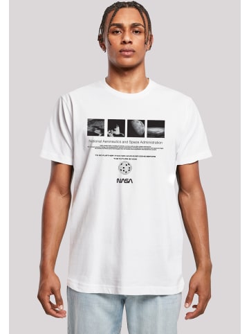 F4NT4STIC T-Shirt NASA Retro Photo Ad The Future Is Now in weiß