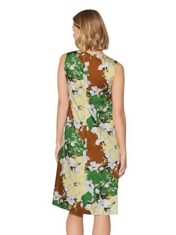 MADELEINE Ärmelloses Kleid mit Blumenmuster in hellgrün / multicolor