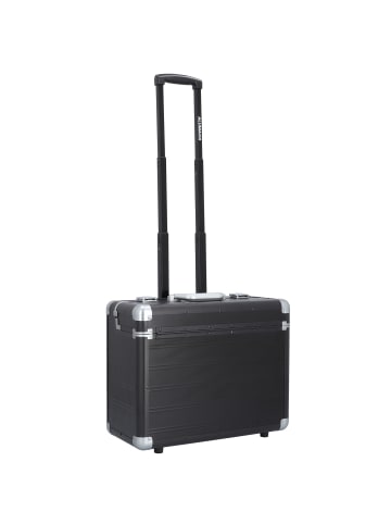 Alumaxx 2-Rollen Pilotentrolley 47 cm Laptopfach in schwarz matt