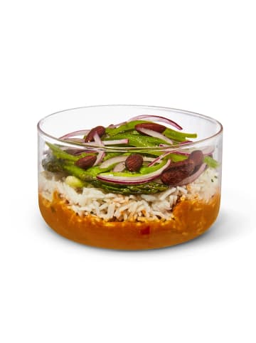 Black+Blum Lunchbecher aus Glas, Mandel, 750 ml