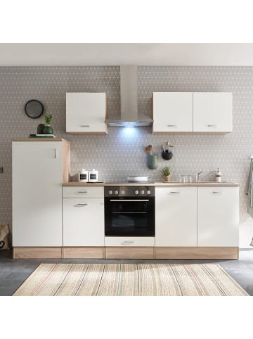 home24 Hängeschrank Bendoc in Braun / Weiß