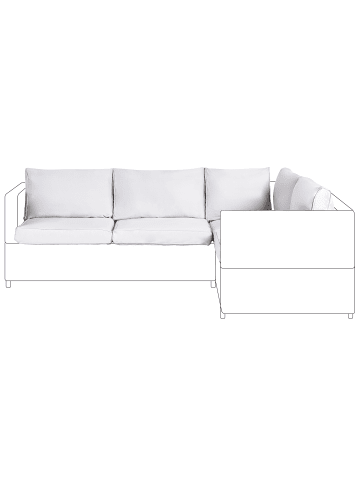 Beliani Kissenbezug AVOLA in Grau - (W) 57 x (H) 10 x (L) 64 cm