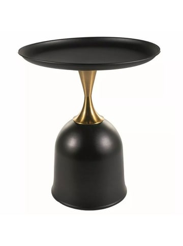 Feldmann-Wohnen Couchtisch Libra schwarz / gold 51 / 51 / 61cm