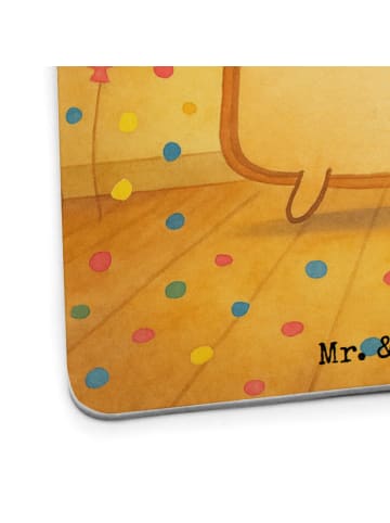 Mr. & Mrs. Panda Tischuntersetzer Toast Party Design ohne Spruch in Weiß