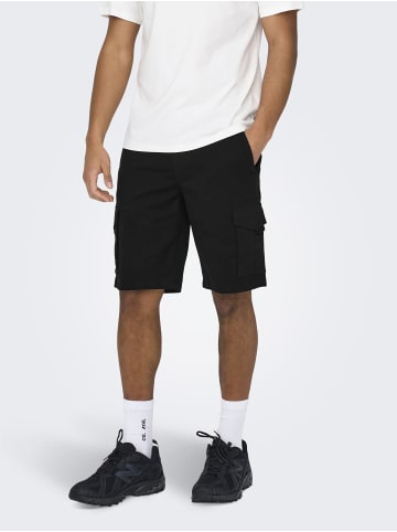 ONLY & SONS Cargo Shorts in Black