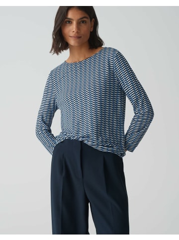 OPUS Rundhalspullover für Damen in blau