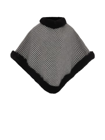 CHANI Poncho in Grau Kariert