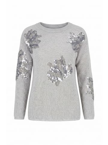 Ulla Popken Pullover in mittel grau melange
