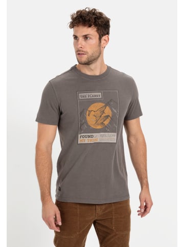 Camel Active T-Shirt mit Print aus nachhaltigem Organic Cotton in Grau