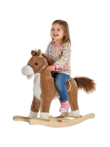 HOMCOM Kinder Schaukelpferd 65 x 32,5 x 61 cm