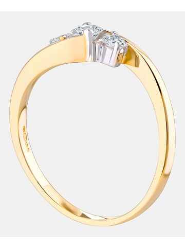 Diamant L'éternel Trilogie-Ring aus 375 Gelbgold mit Diamant