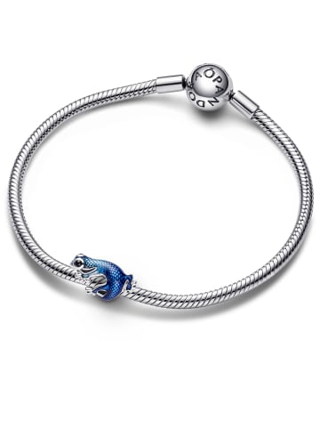 Pandora Charm Silber Metallisch Blauer Gecko