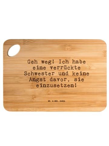 Mr. & Mrs. Panda Hackbrett Geh weg! Ich habe... mit Spruch in Braun