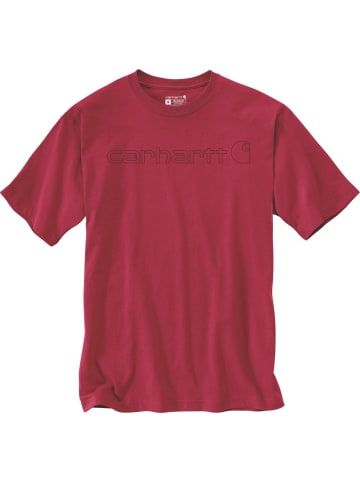 CARHARTT  T-Shirt "Core Logo S/S 103361" in Rot