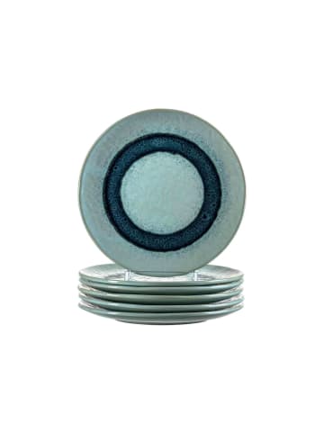 LEONARDO 6er Set Teller Matera in ø 22.5 cm in blau