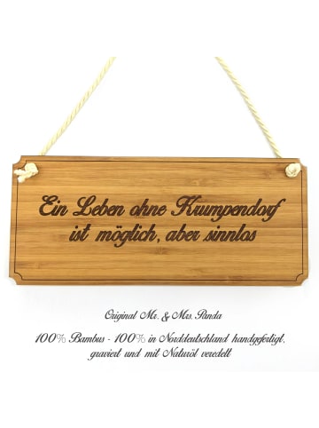 Mr. & Mrs. Panda Hinweisschild Krumpendorf mit Spruch in Keine Angabe