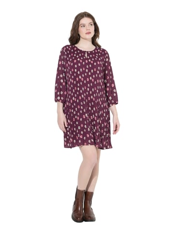 Ulla Popken Kleid in dunkel weinrot