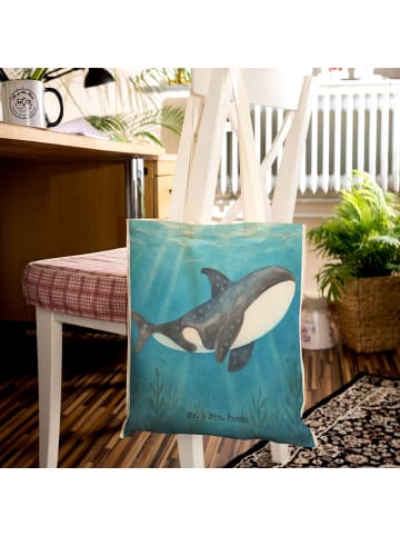 Mr. & Mrs. Panda Tasche Orca Design ohne Spruch in Weiß