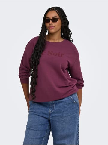 ONLY Carmakoma Sweatshirt in Fig
