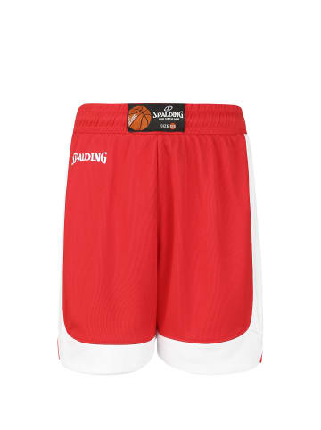 Spalding Shorts Hustle in rot / weiß