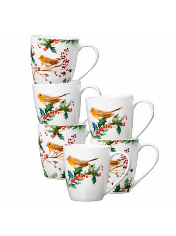 Ritzenhoff & Breker 6er Set Henkelbecher Winter Bird 360 ml in bunt