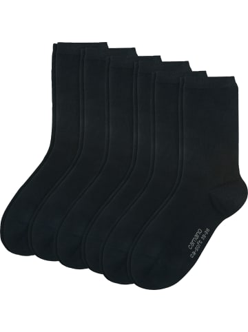 camano Socken 6 Paar in schwarz