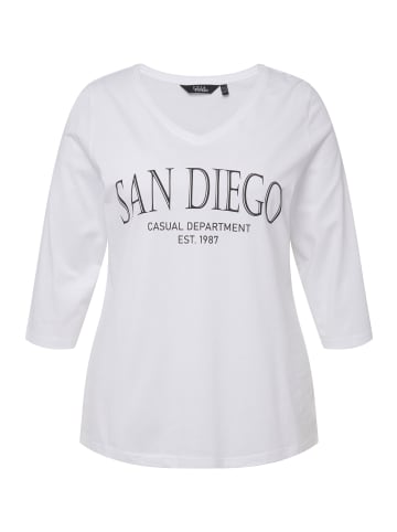 Ulla Popken Shirt in schneeweiß