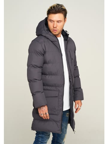 behype Wintermantel PUFFER PARKA in grau