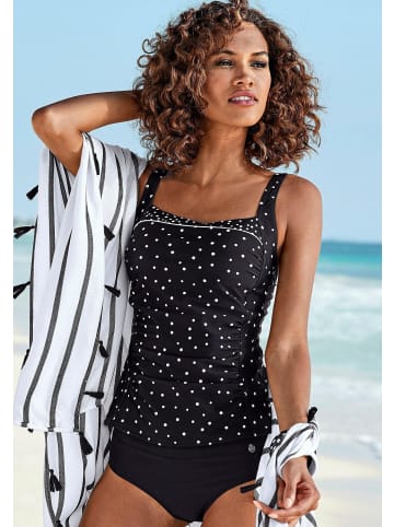 LASCANA Tankini-Top in schwarz-weiß