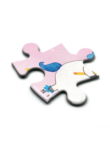 Mr. & Mrs. Panda Puzzle Einhorn König mit Schwert ohne Spruch in Rot Pastell