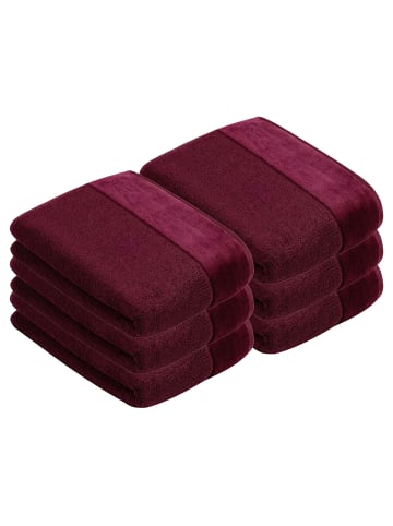 Vossen 6er Pack Duschtuch in berry