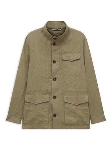 Bugatti Leinen-Jacke in 180-oliv