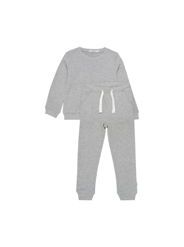 Minymo Langarmshirt & Hose MISweat Set (2-pcs) in grau