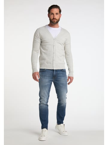 MO Herren Cardigan in Hellgrau Melange
