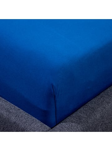 Traumschloss Premium Edel-Jersey Spannbettlaken in marine