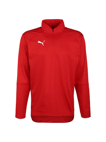 Puma Longsleeve LIGA Training 1/4 Zip in rot / weiß