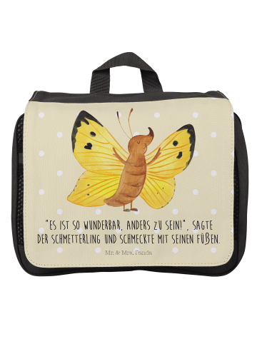 Mr. & Mrs. Panda Waschbeutel Schmetterling Zitronenfalter mit Sp... in Gelb Pastell