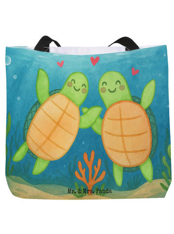 Mr. & Mrs. Panda Schultasche Schildkröten Paar Design ohne Spruch in Weiß